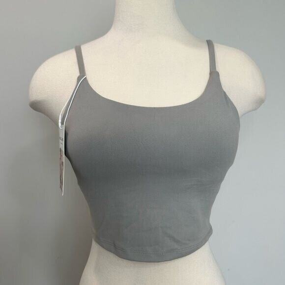 Halara In My Feels Basic Yoga Padded Workout Cropped Tank Top Activewear NWT S - Picture 2 of 9